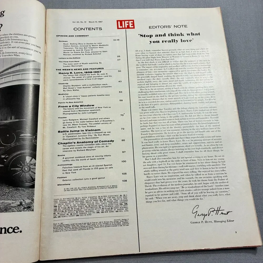Vintage 1967 LIFE Magazine Vietnam War Paratroopers Battle Jump See Descr